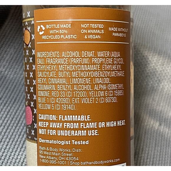 Bath & Body Works Marshmallow Pumpkin Latte Fine Fragrance Mist 2.5 fl oz New - Picture 3 of 3